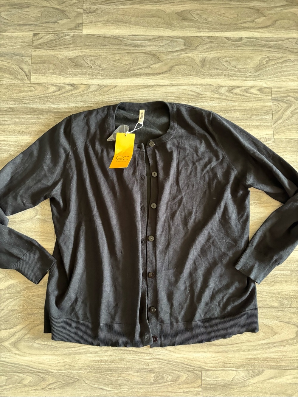 Lightweight Dark Brown Button-Up Men’s Cardigan